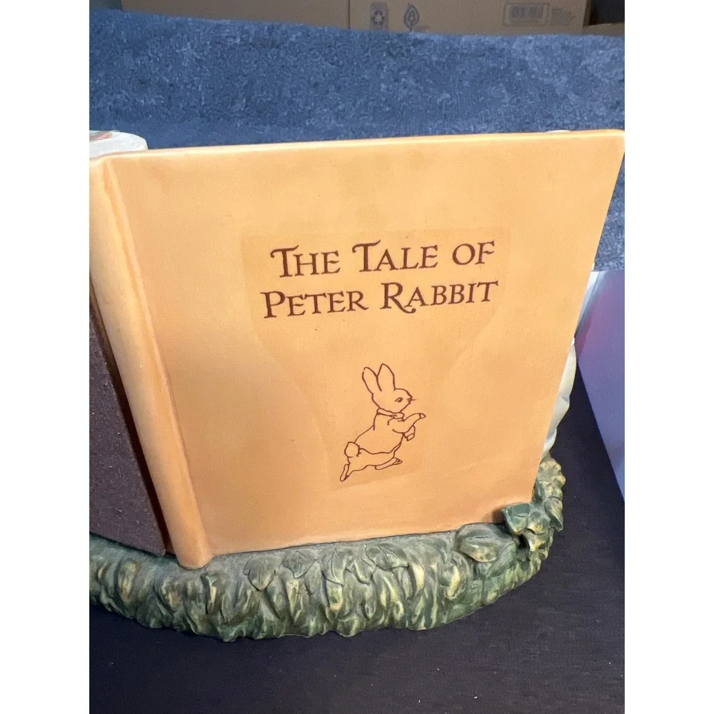 Michel & Co Beatrix Potter Peter Rabbit Storybook Mantel Clock Figurine Nursery